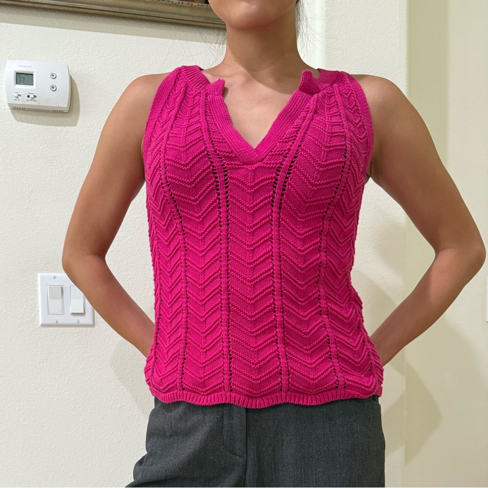LOFT Fuchsia Knit Sweater - XS